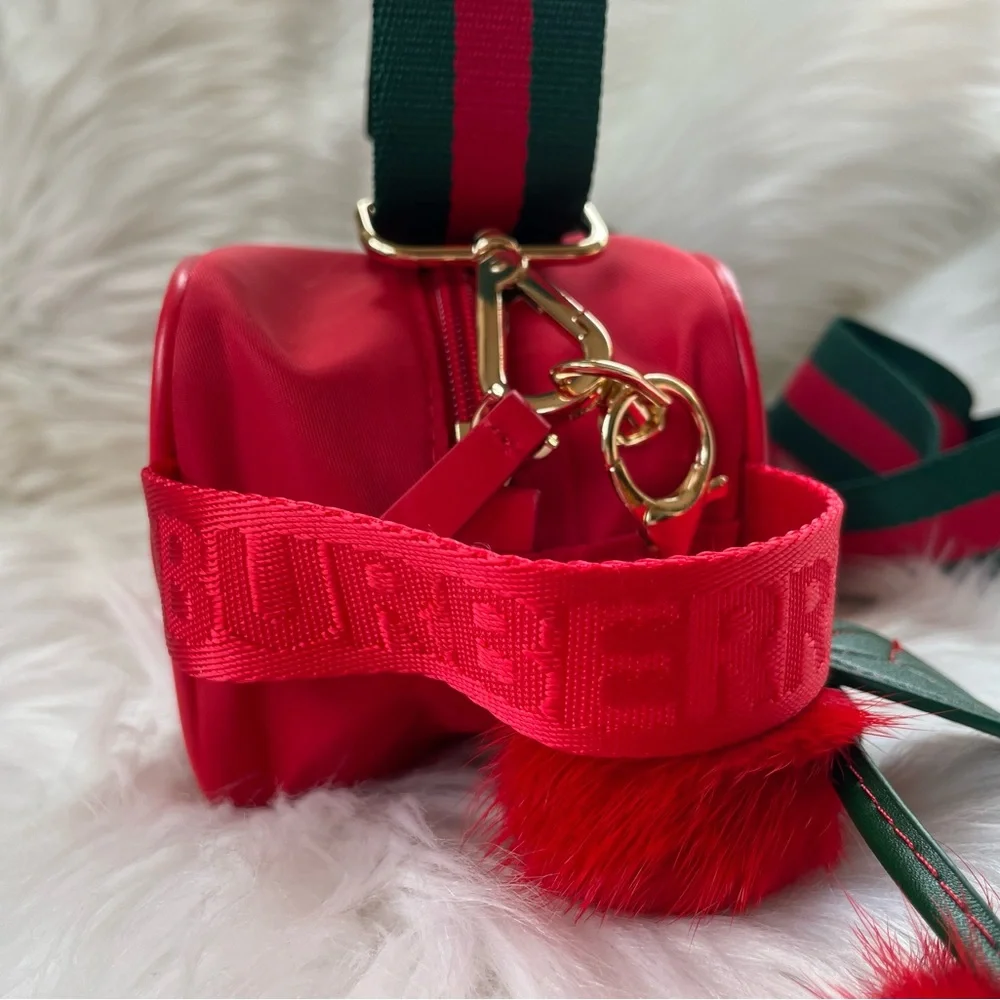 Burberry up-cycled red nylon crossbody NWOT - Picture 3 of 15